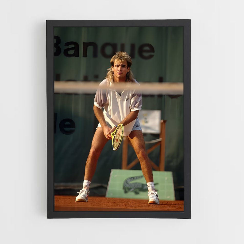Poster Andre Agassi – affiche Tennis (vue 2)